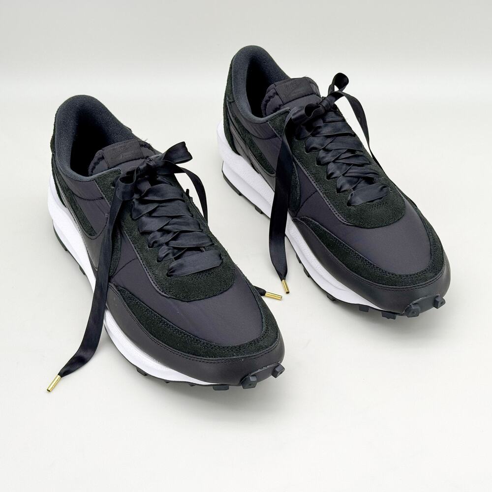 Nike x sacai LDWaffle Black Nylon Men's 14 BV0073-002 Black White Sneakers